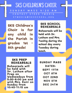 SKS Children’s Choir flyer 2023